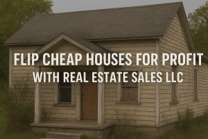 flip cheap houses for profit with real estate sales llc